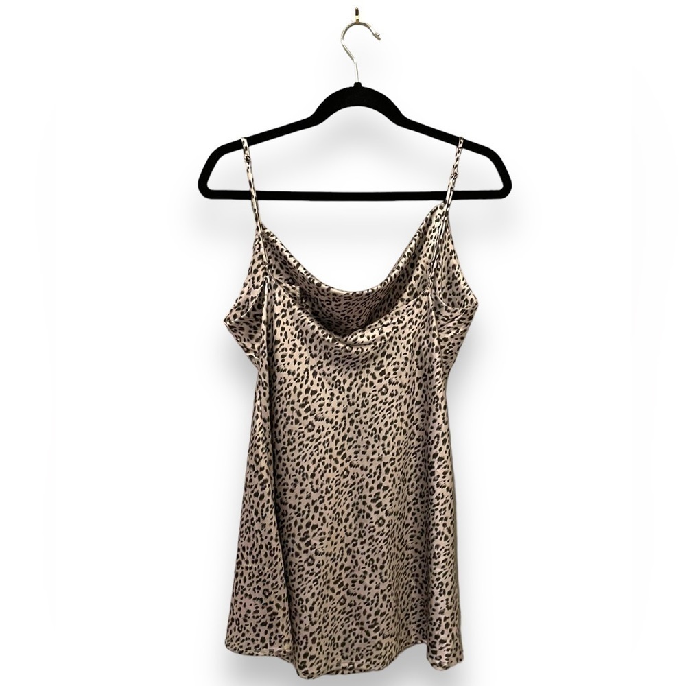 NEW NWT Princess Polly | Berta Vanore Leopard Print Drapey Mini Dress - Picture 3 of 11